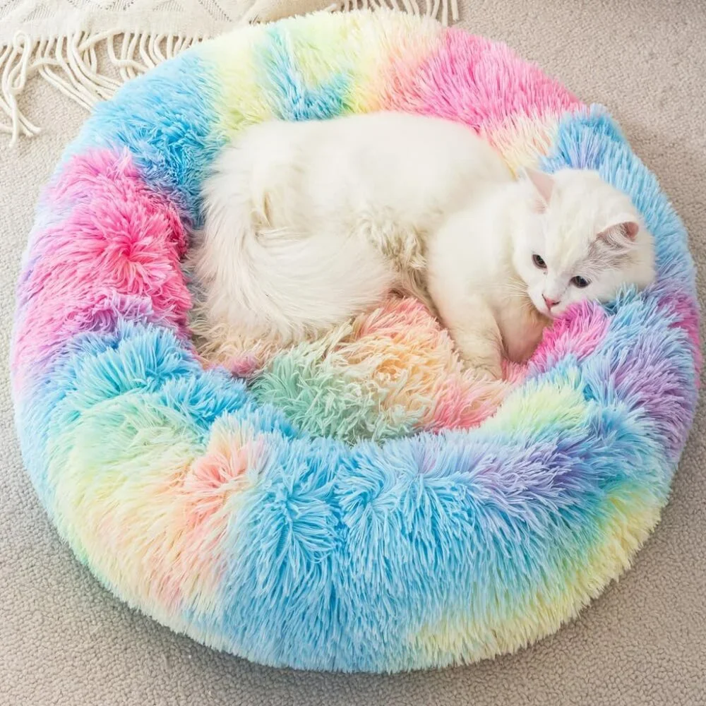 Small Cat Bed Nest Bed Dog Bed Round Bed Donut Rabbit Bed Pet Bed Small Kitten B